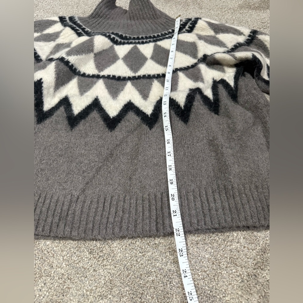 All Saints Tura Funnel Neck Relaxed Fit Sweater in Eiffel Grey! - Picture 5 of 9